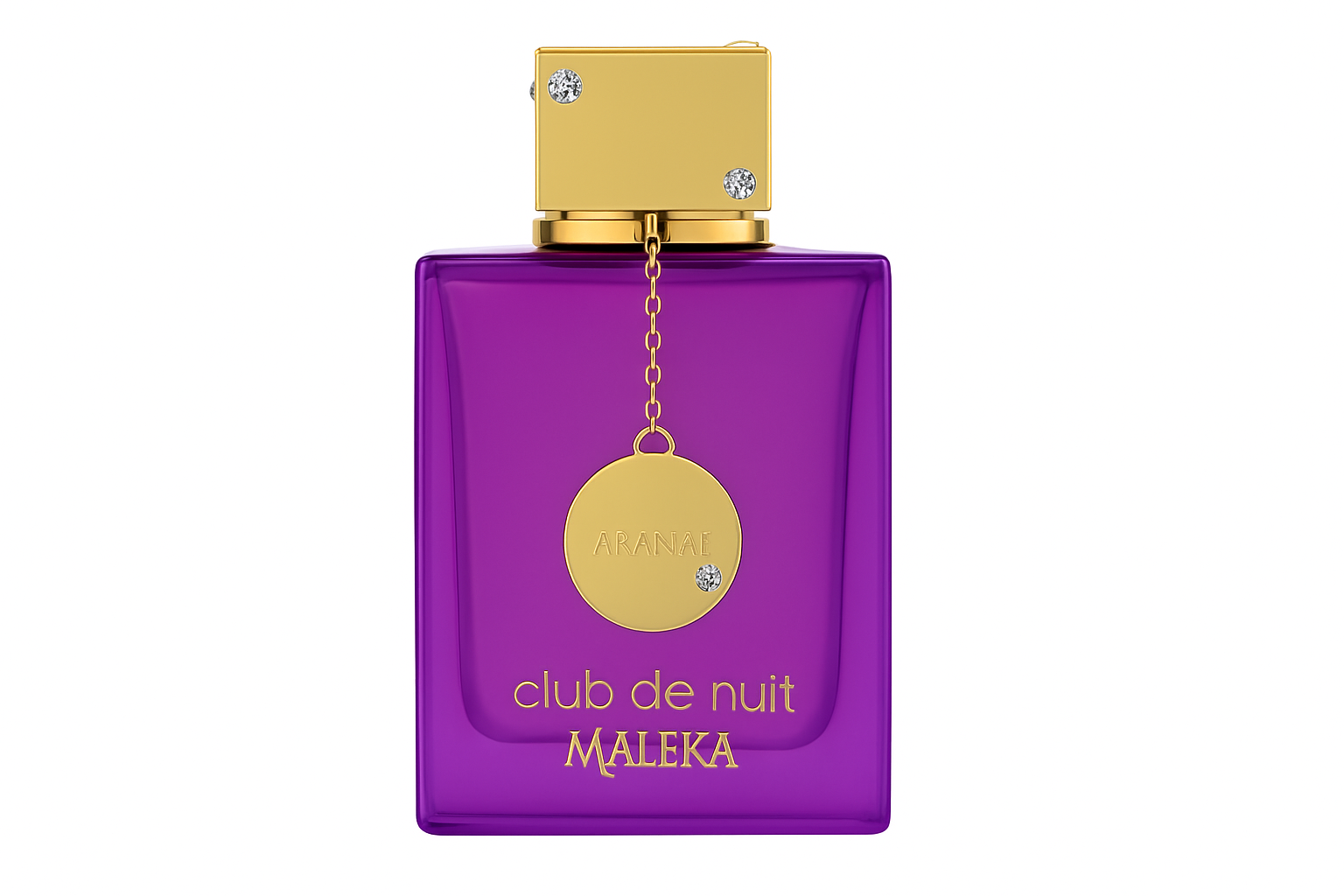 Club de Nuit Maleka perfume bottle isolated on clean background